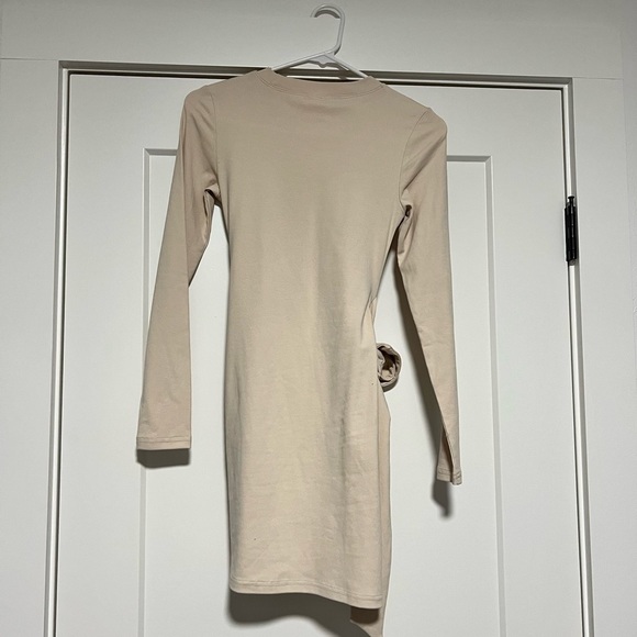 Sage&Paige Taking Sides Wrap Dress Beige - Picture 7 of 10